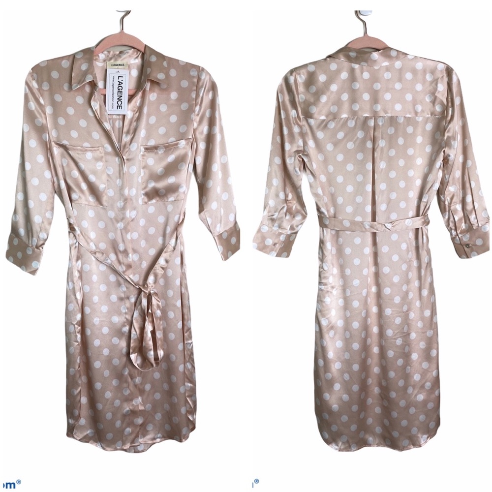 L’agence polka dot dress